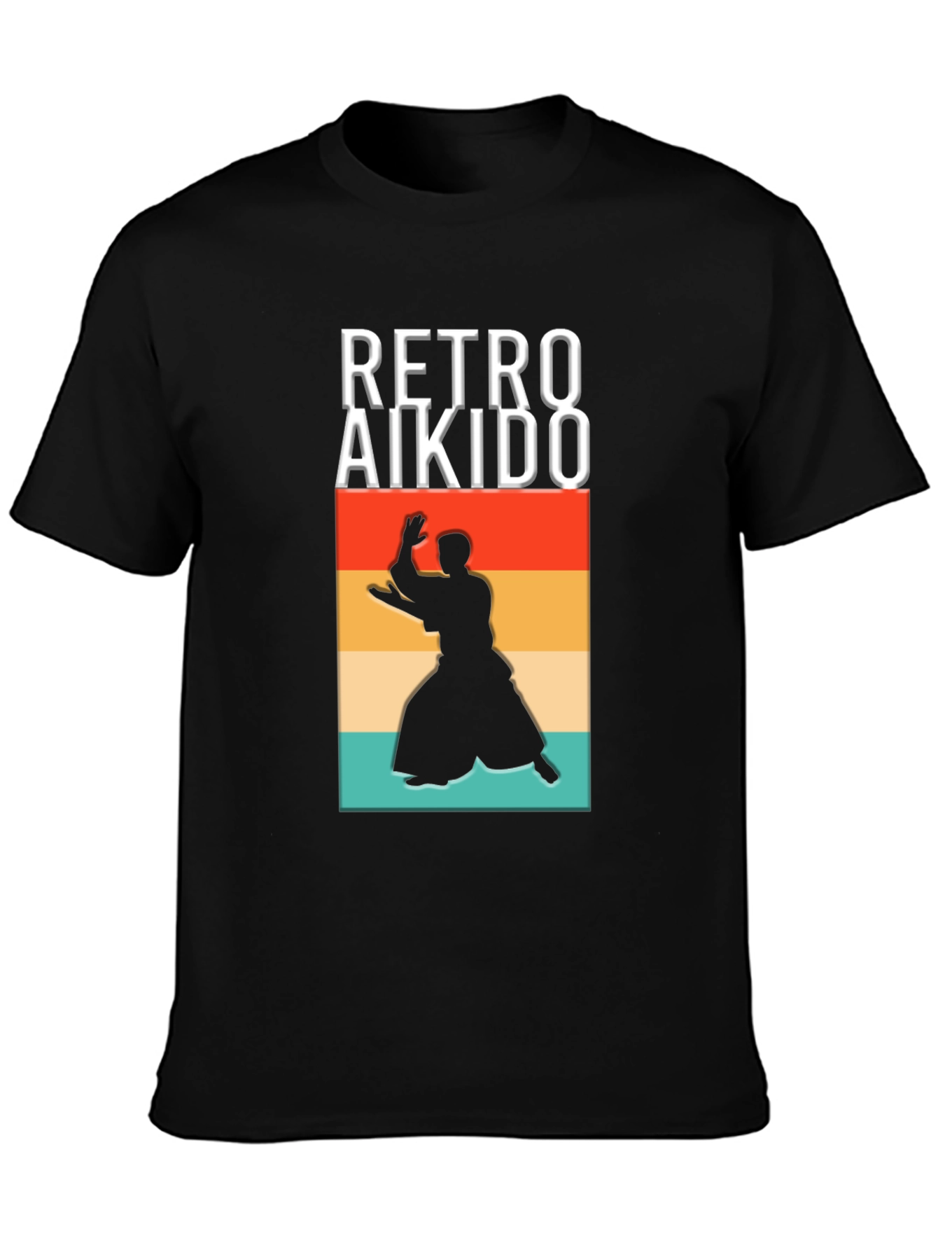 Retro Aikido Graphic Tee - Martial Arts Style
