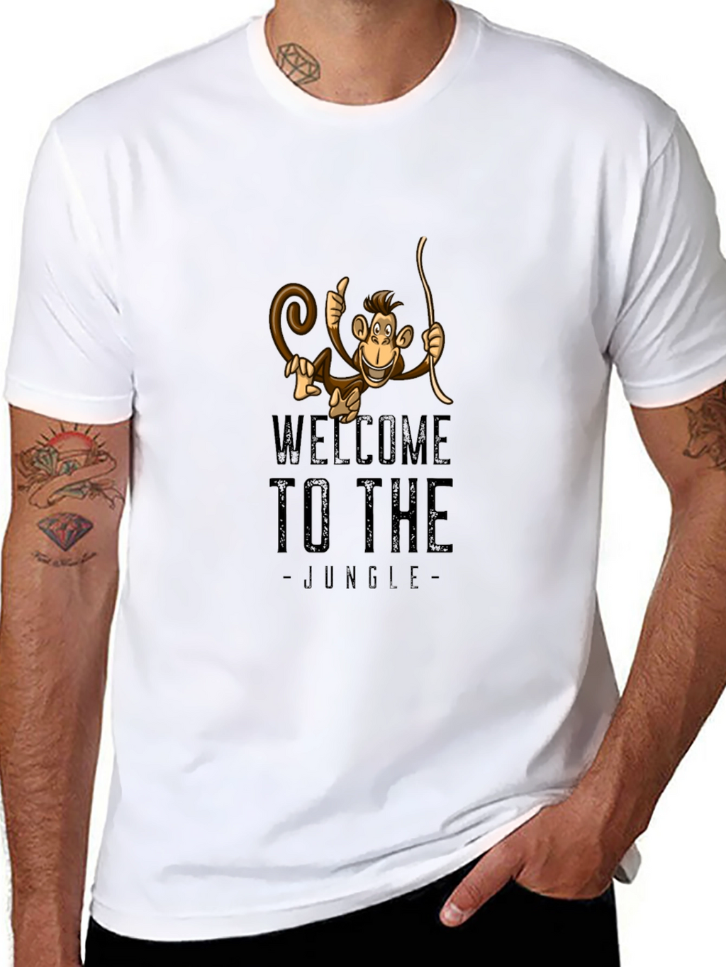 Welcome to the Jungle Monkey Graphic T-Shirt