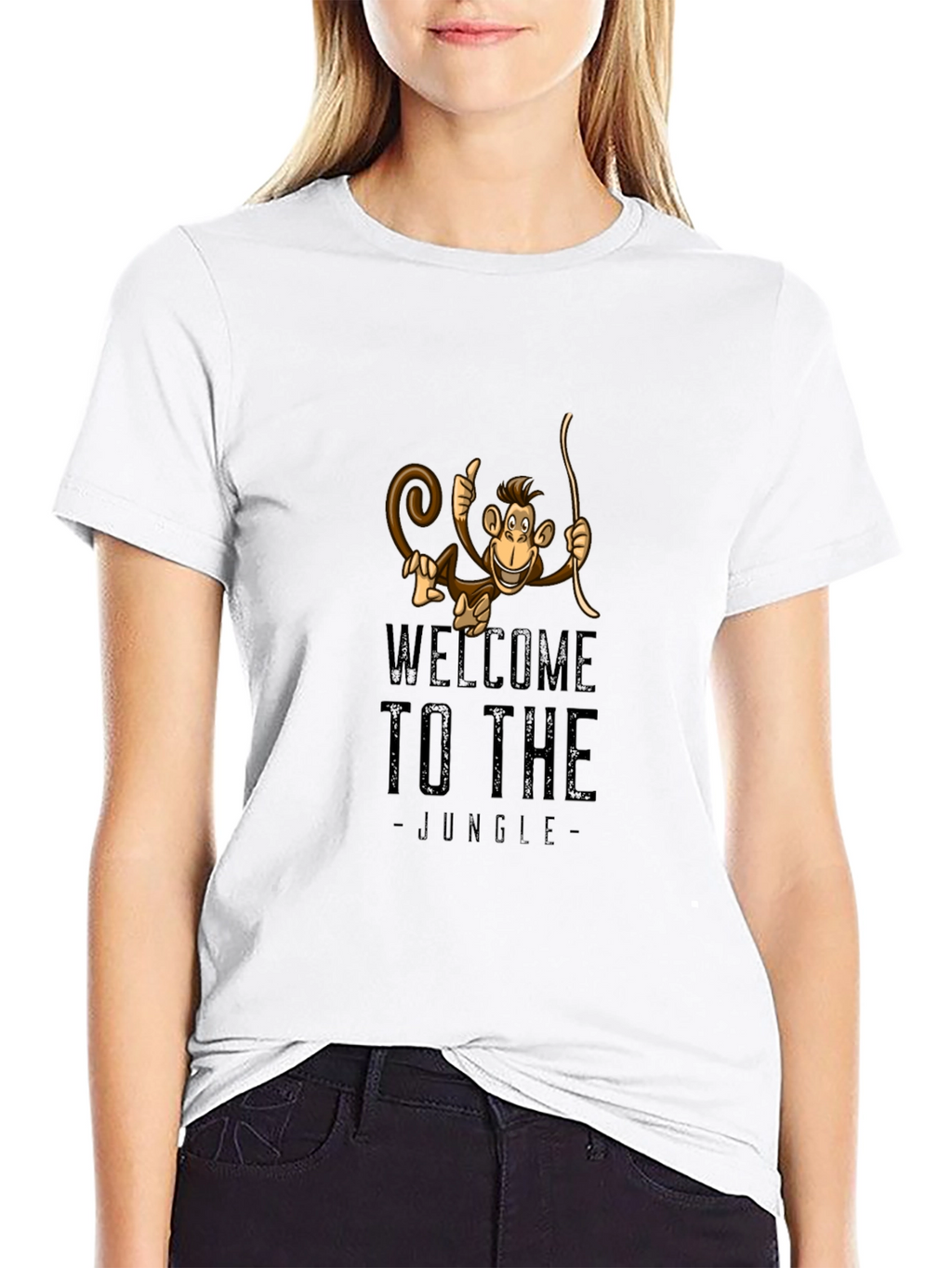 Welcome to the Jungle Monkey Graphic T-Shirt