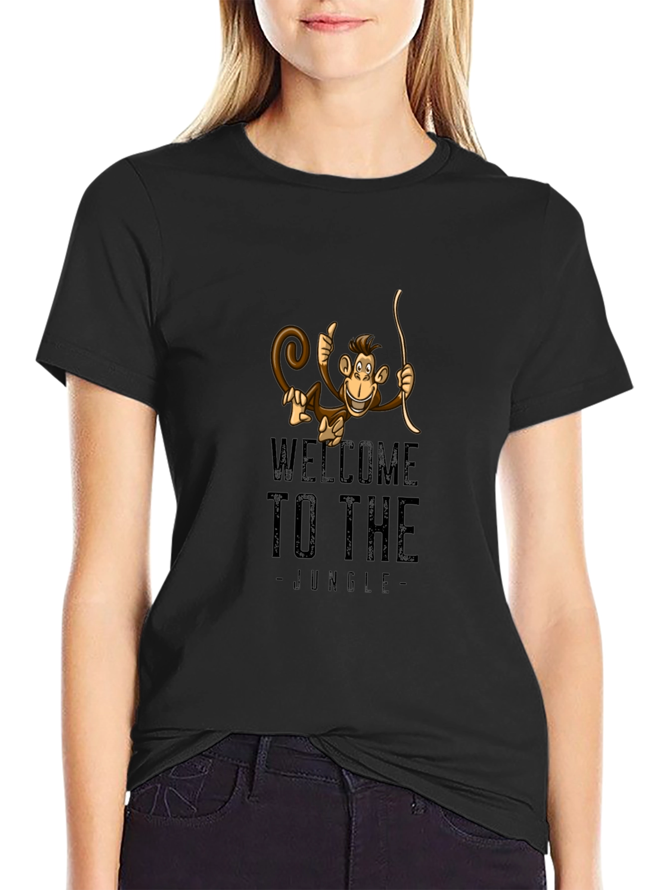 Welcome to the Jungle Monkey Graphic T-Shirt