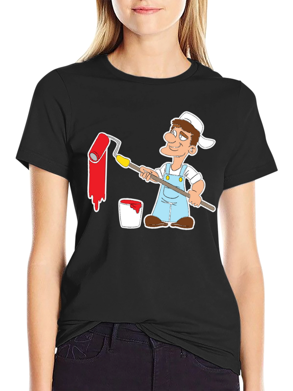 Painter Cartoon T-Shirt - Unique Design