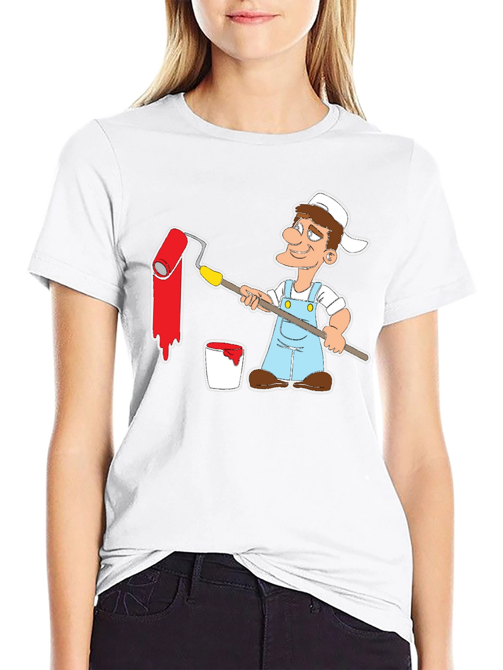 Painter Cartoon T-Shirt - Unique Design