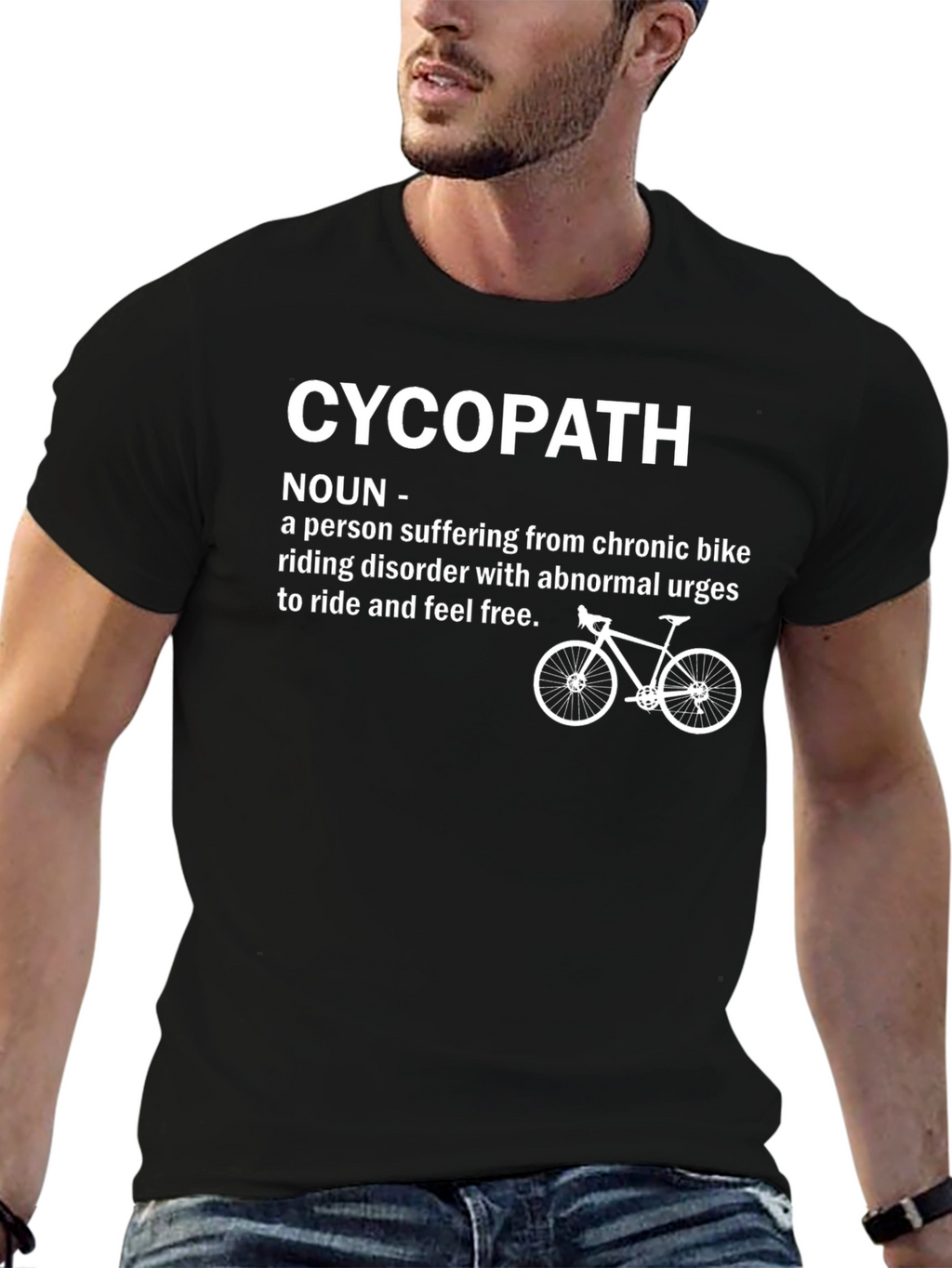 Funny Cycopath Biking T-Shirt