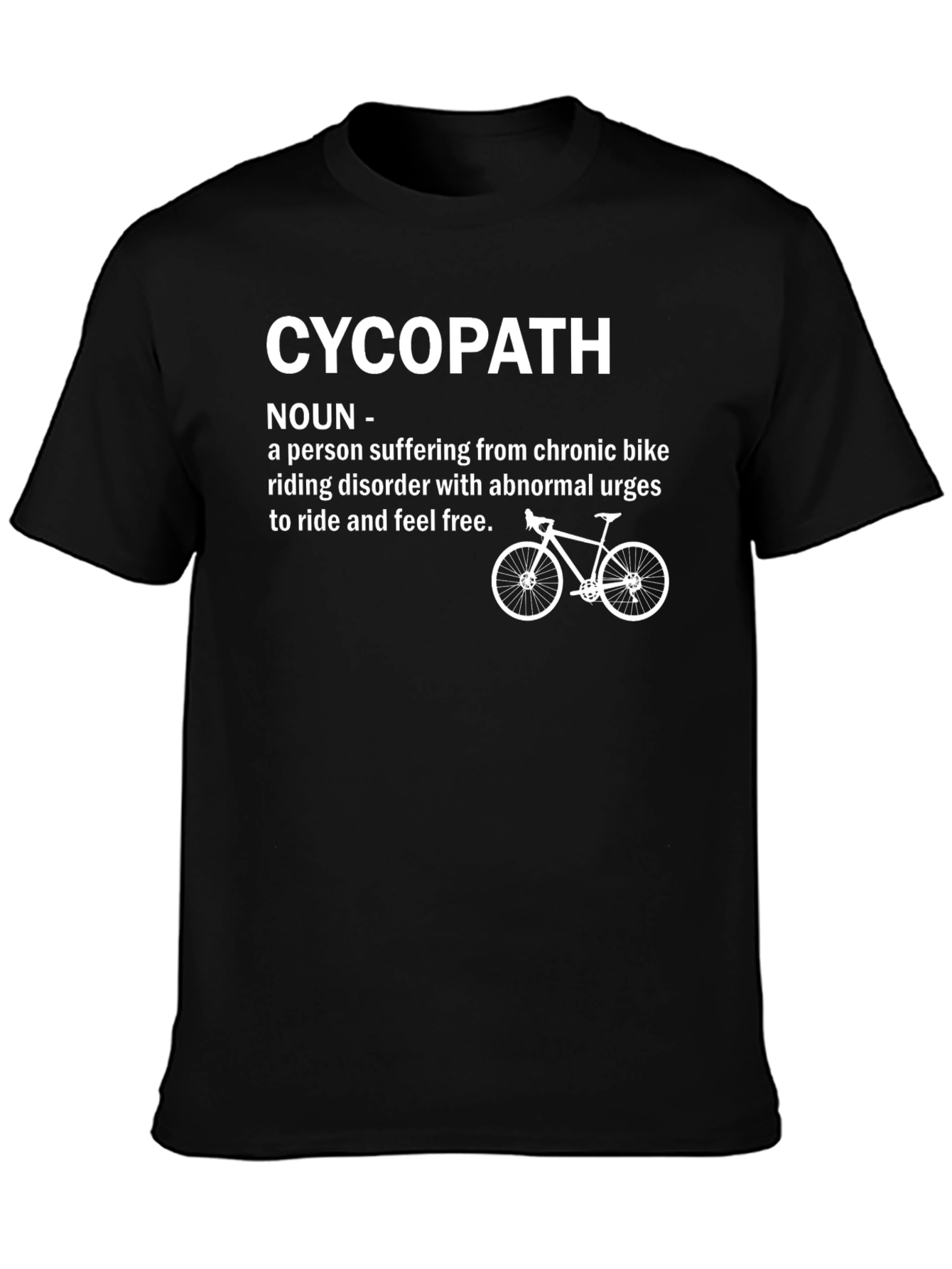 Funny Cycopath Biking T-Shirt