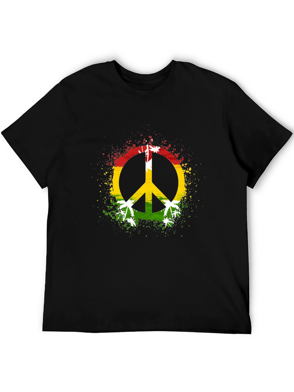 Rasta Peace Sign Graphic Tee