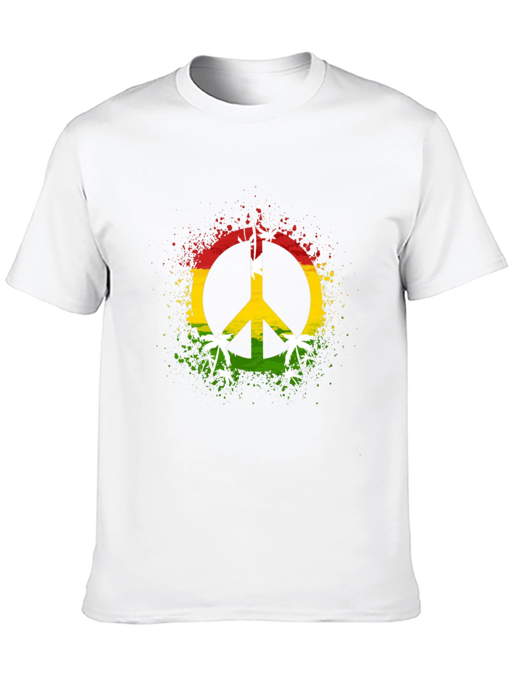Rasta Peace Sign Graphic Tee