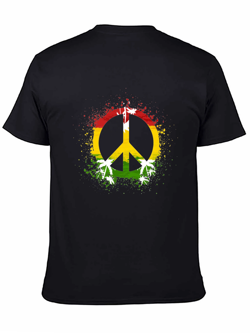 Rasta Peace Sign Graphic Tee