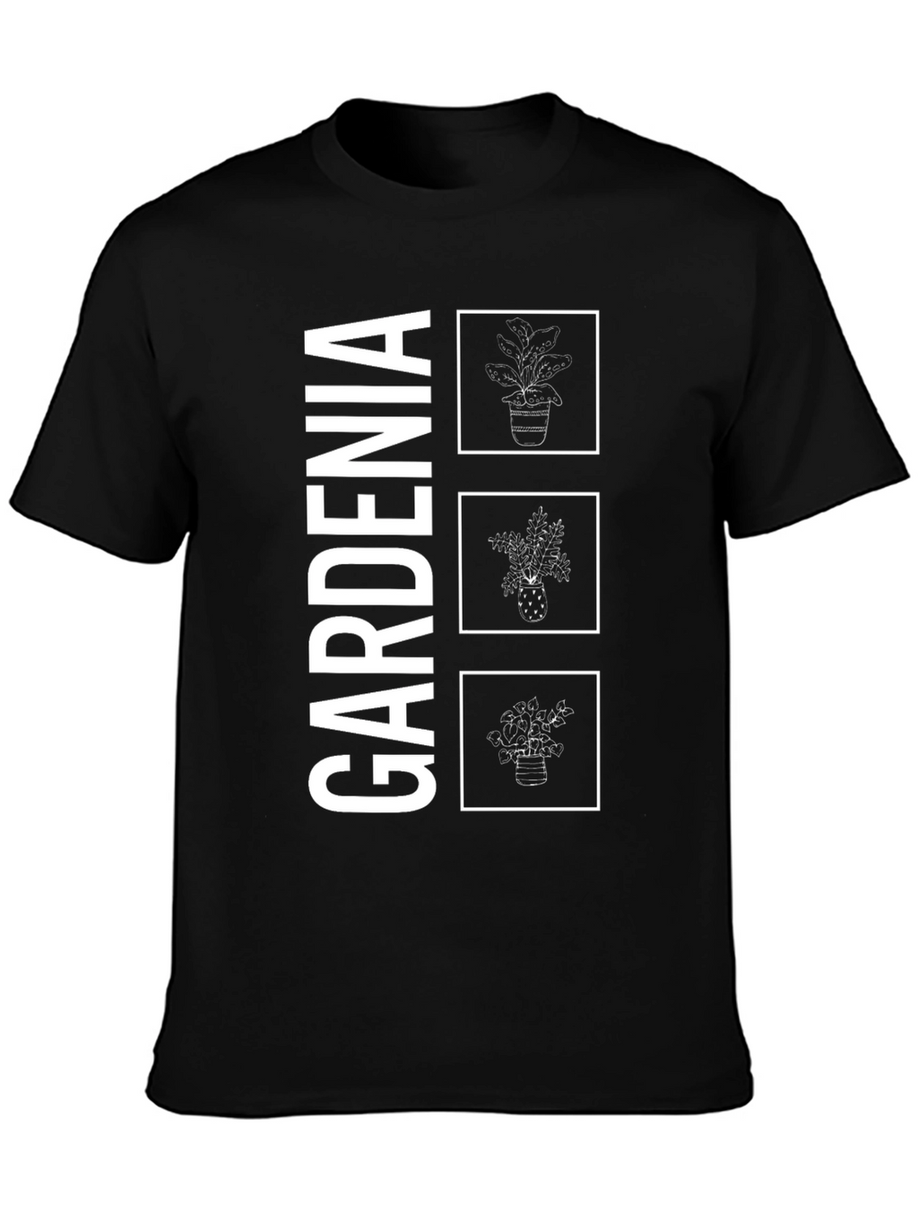 Gardenia Plant Graphic T-Shirt - Botanical Style
