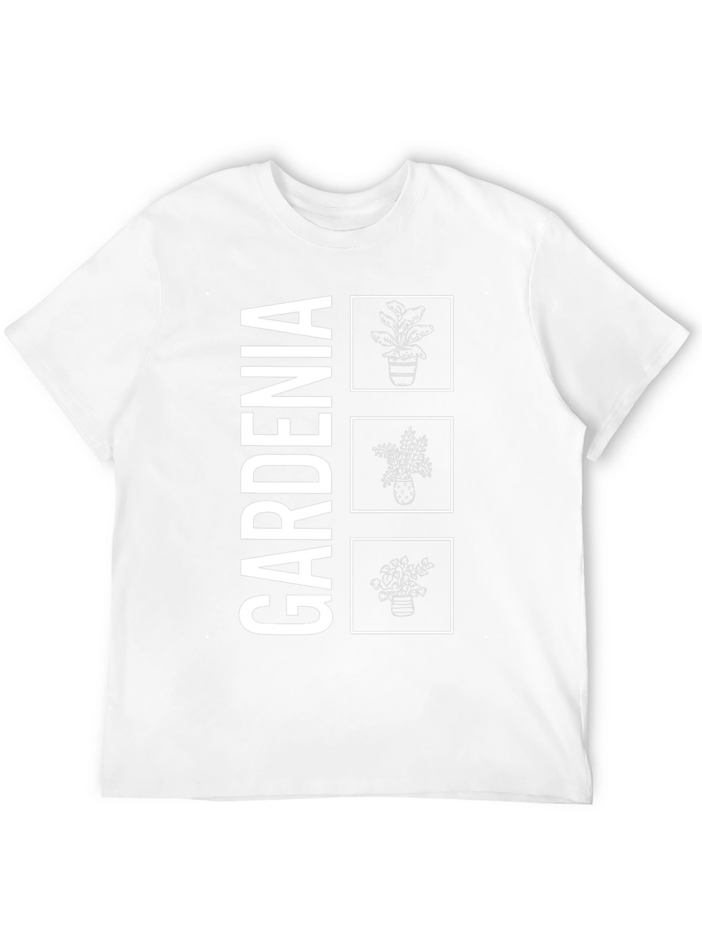Gardenia Plant Graphic T-Shirt - Botanical Style