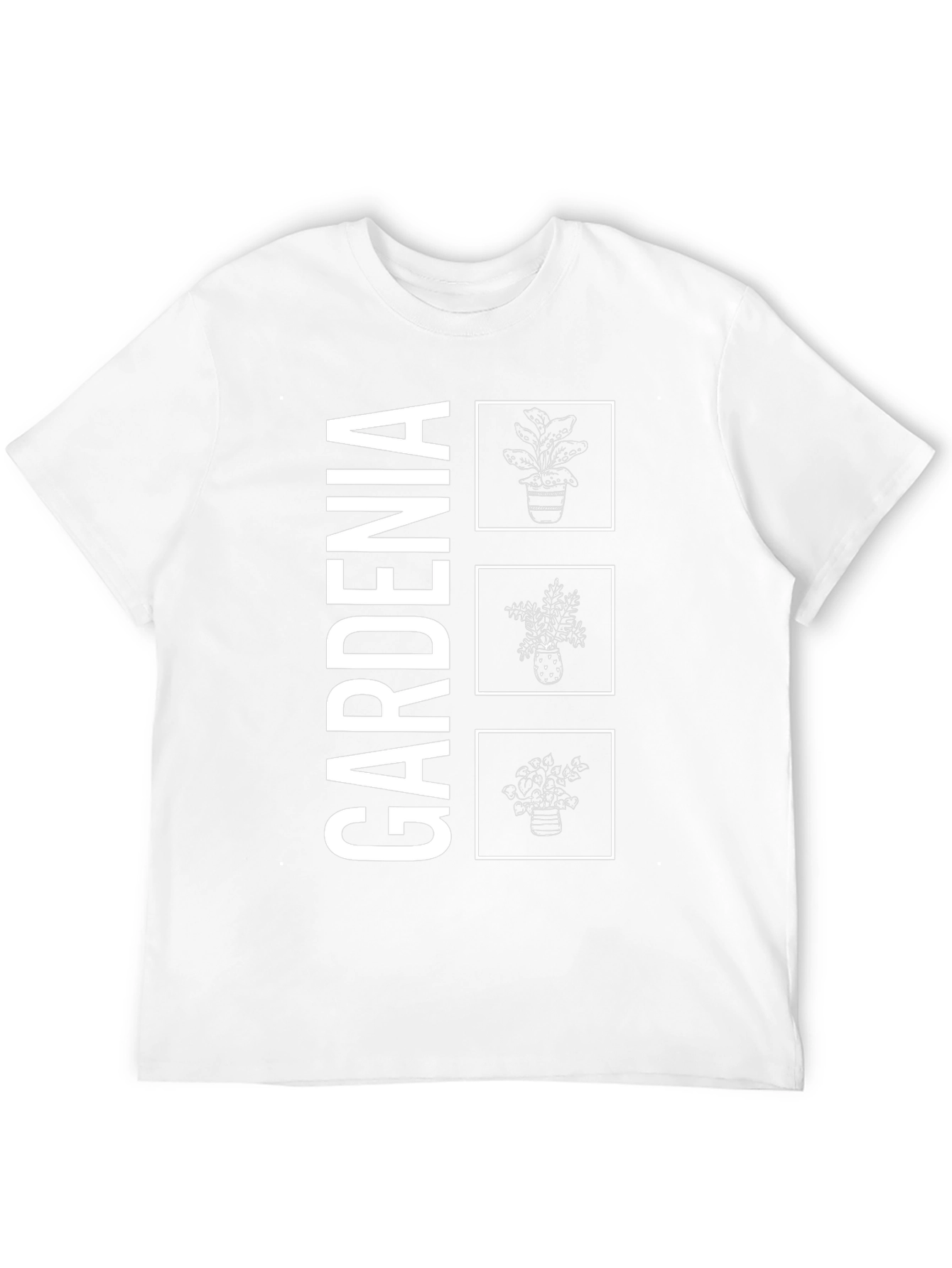 Gardenia Plant Graphic T-Shirt - Botanical Style