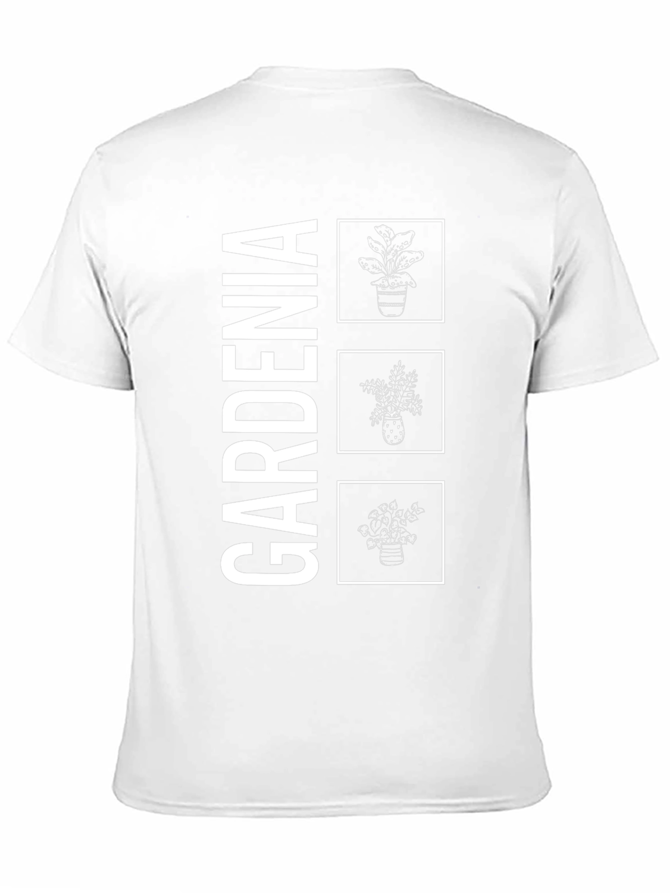 Gardenia Plant Graphic T-Shirt - Botanical Style