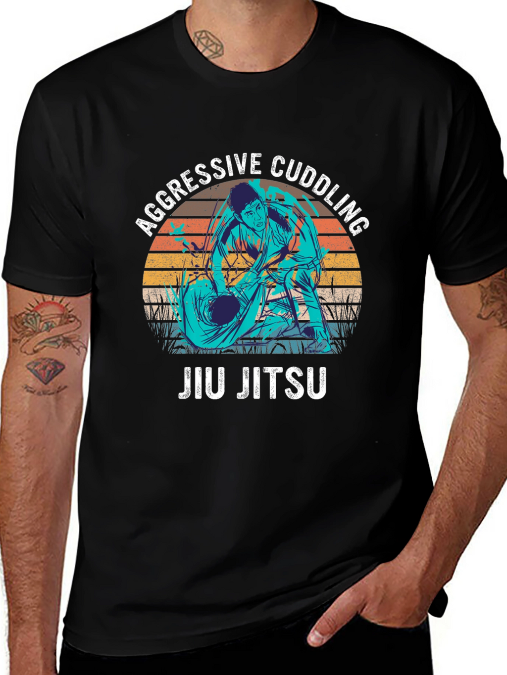 Aggressive Cuddling Jiu Jitsu T-Shirt