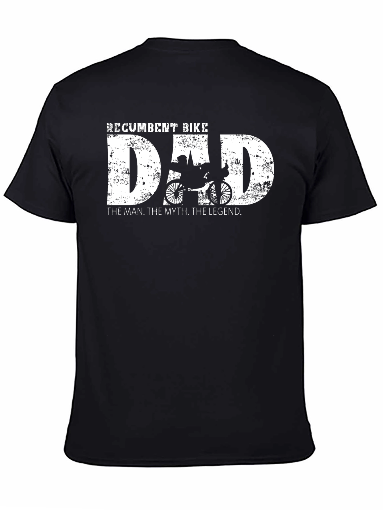 Recumbent Bike Dad T-Shirt - The Man The Myth The Legend