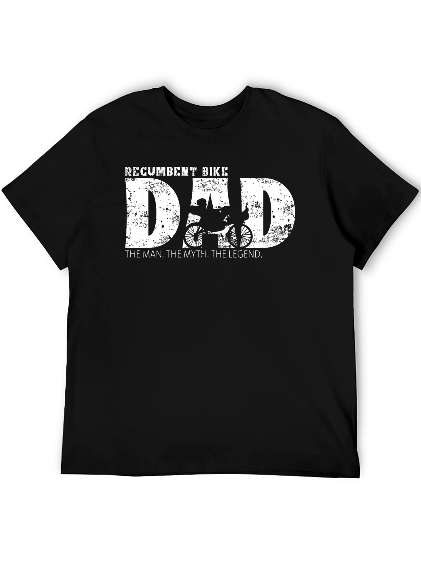 Recumbent Bike Dad T-Shirt - The Man The Myth The Legend