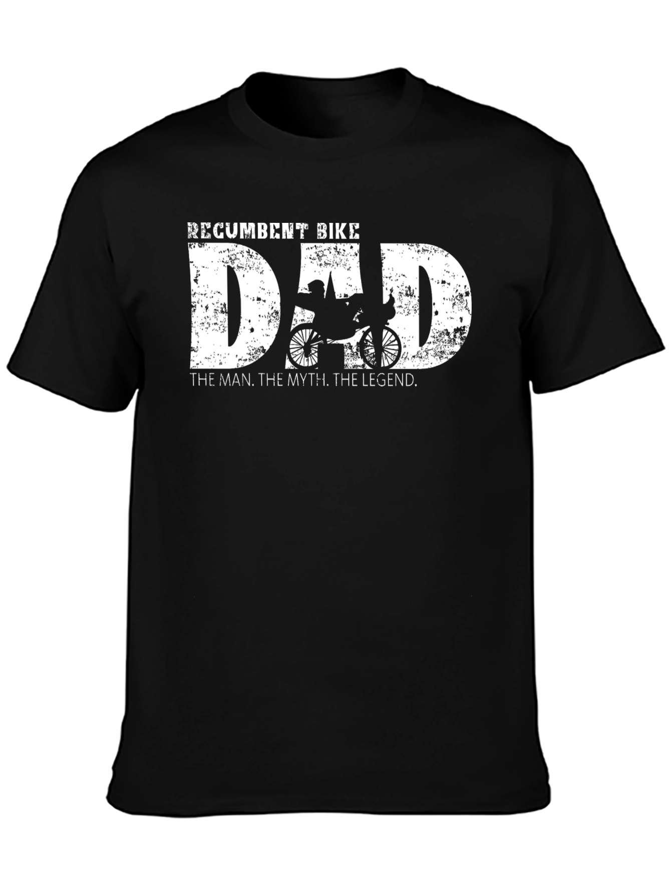 Recumbent Bike Dad T-Shirt - The Man The Myth The Legend