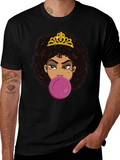 Queen Bubble Gum T-Shirt - Black