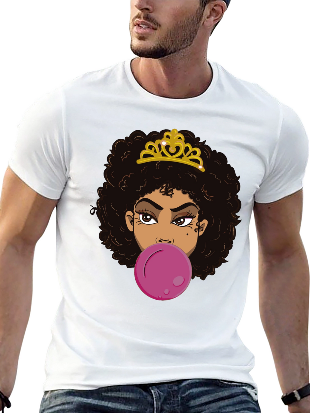 Queen Bubble Gum T-Shirt - Black