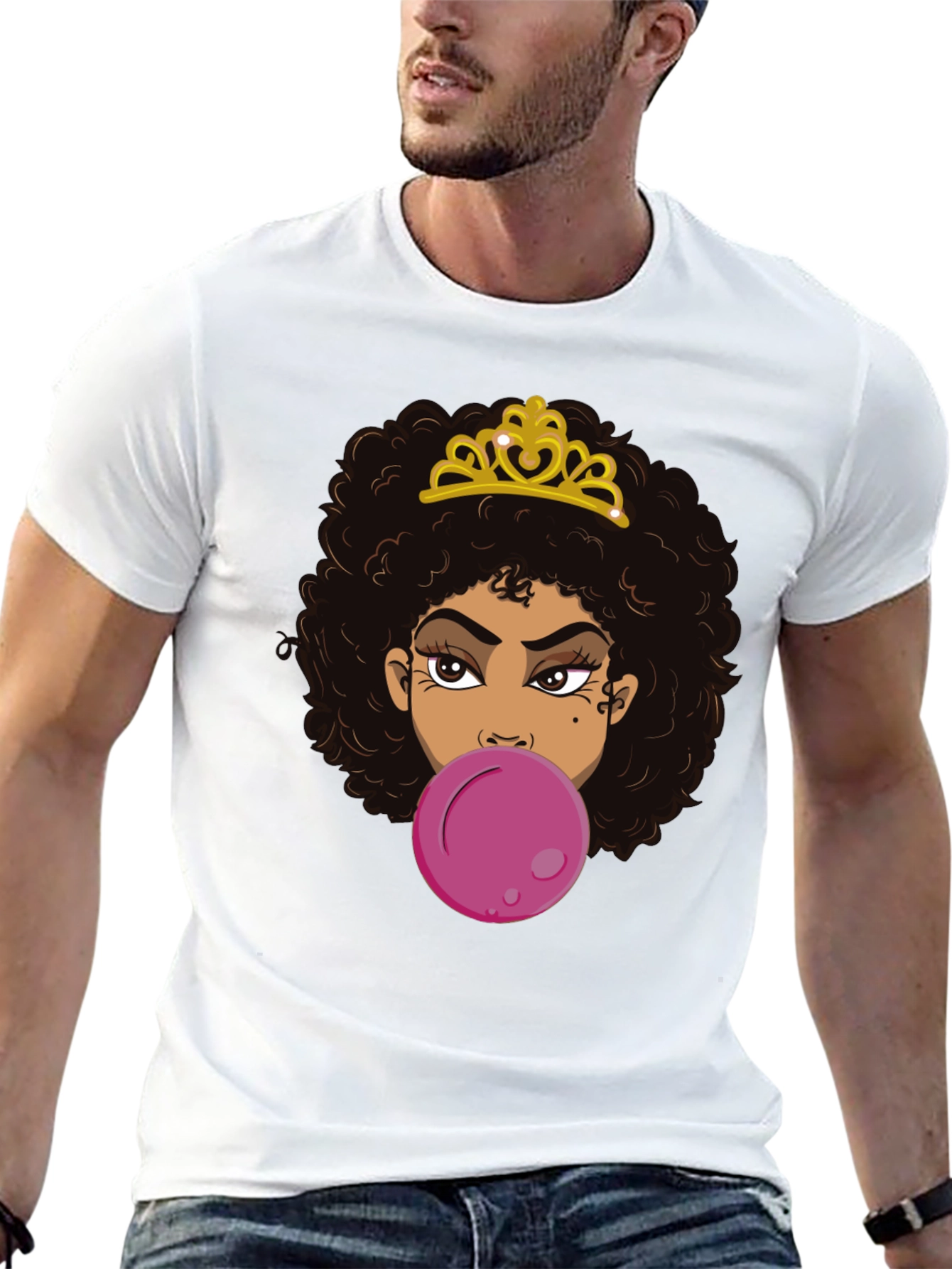 Queen Bubble Gum T-Shirt - Black