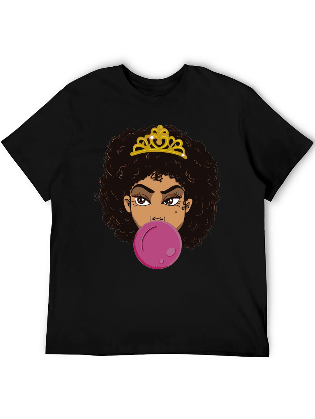 Queen Bubble Gum T-Shirt - Black