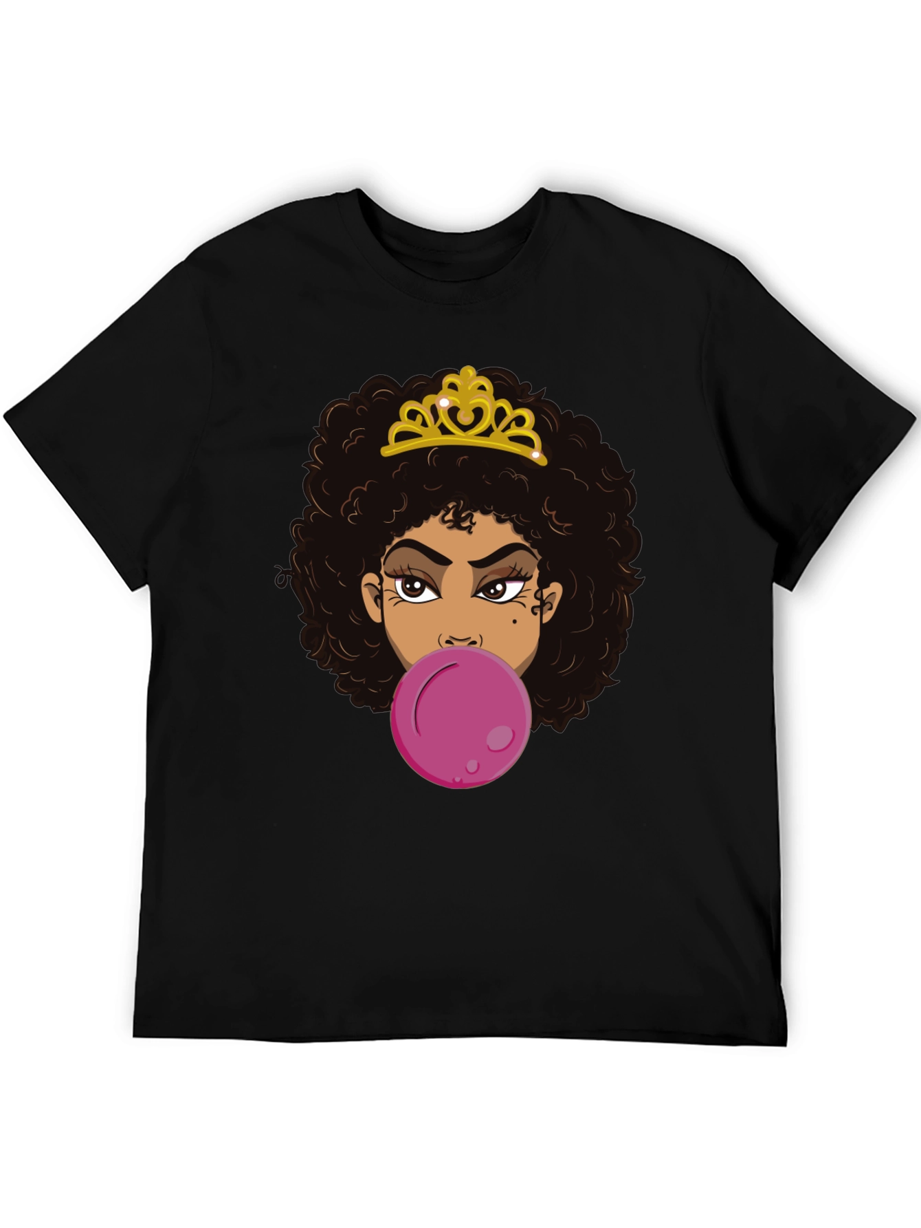 Queen Bubble Gum T-Shirt - Black