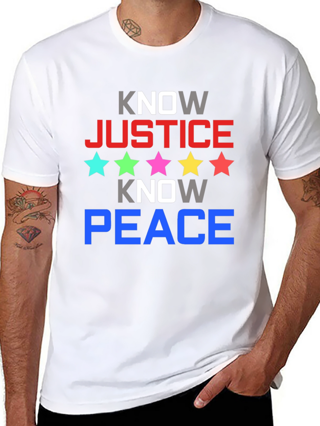 Know Justice Know Peace Graphic Tee