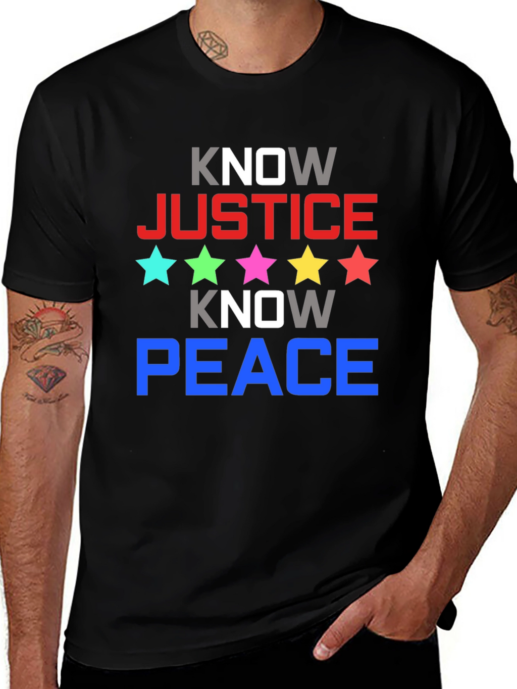 Know Justice Know Peace Graphic Tee