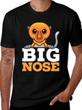 Big Nose Monkey Graphic Tee - Funny Animal T-Shirt