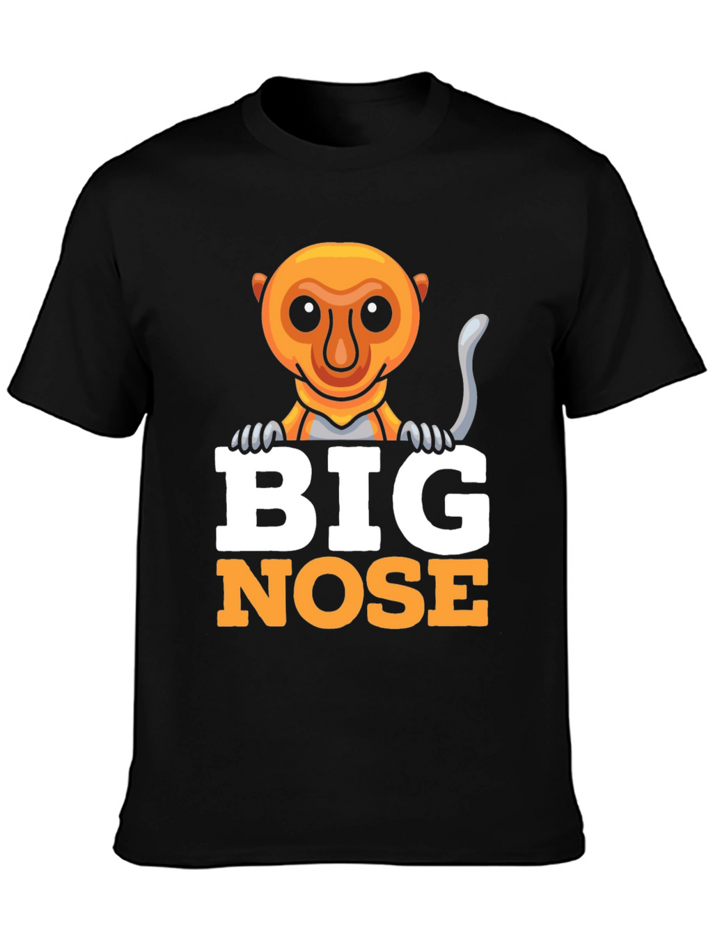 Big Nose Monkey Graphic Tee - Funny Animal T-Shirt