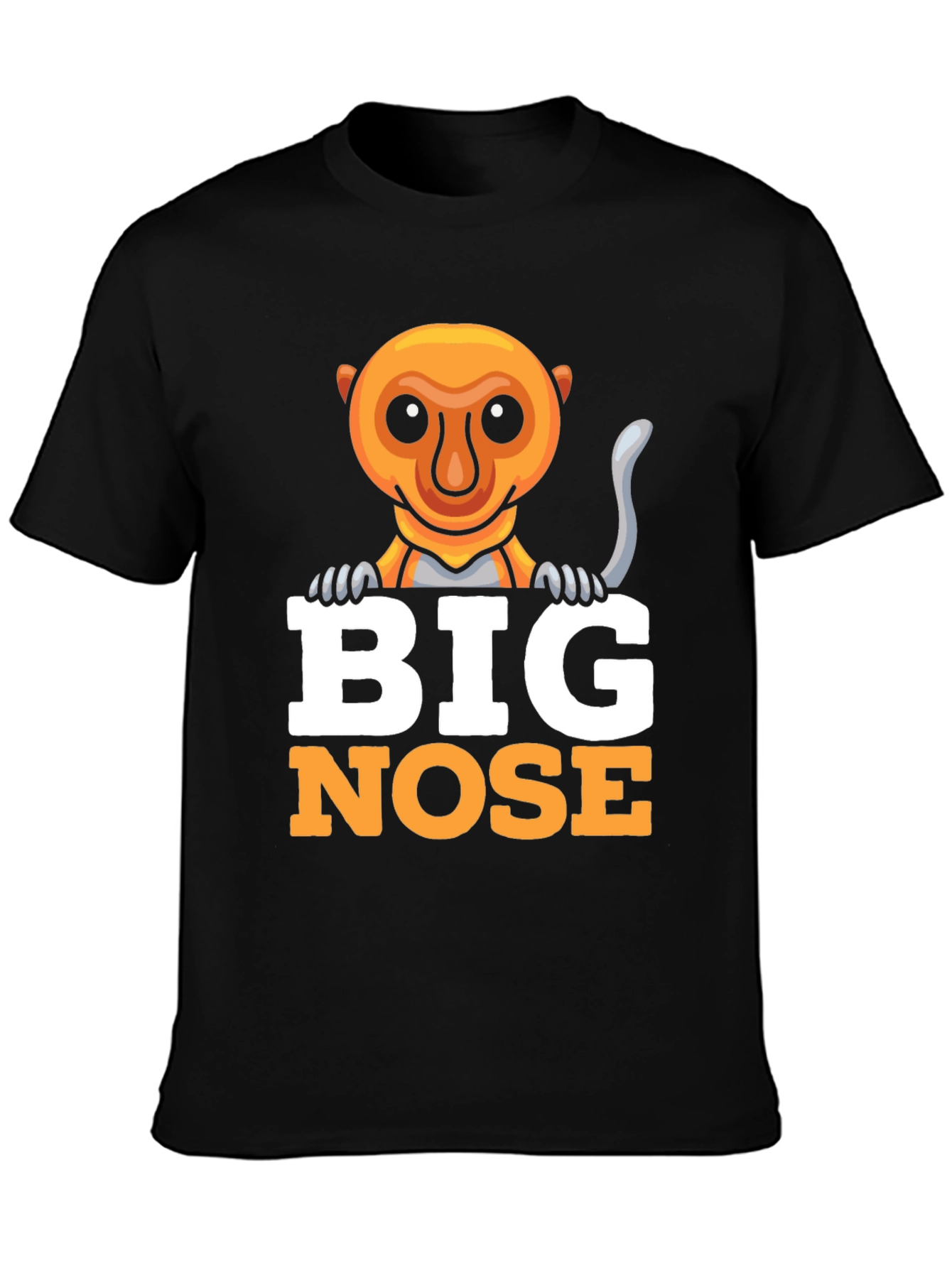 Big Nose Monkey Graphic Tee - Funny Animal T-Shirt