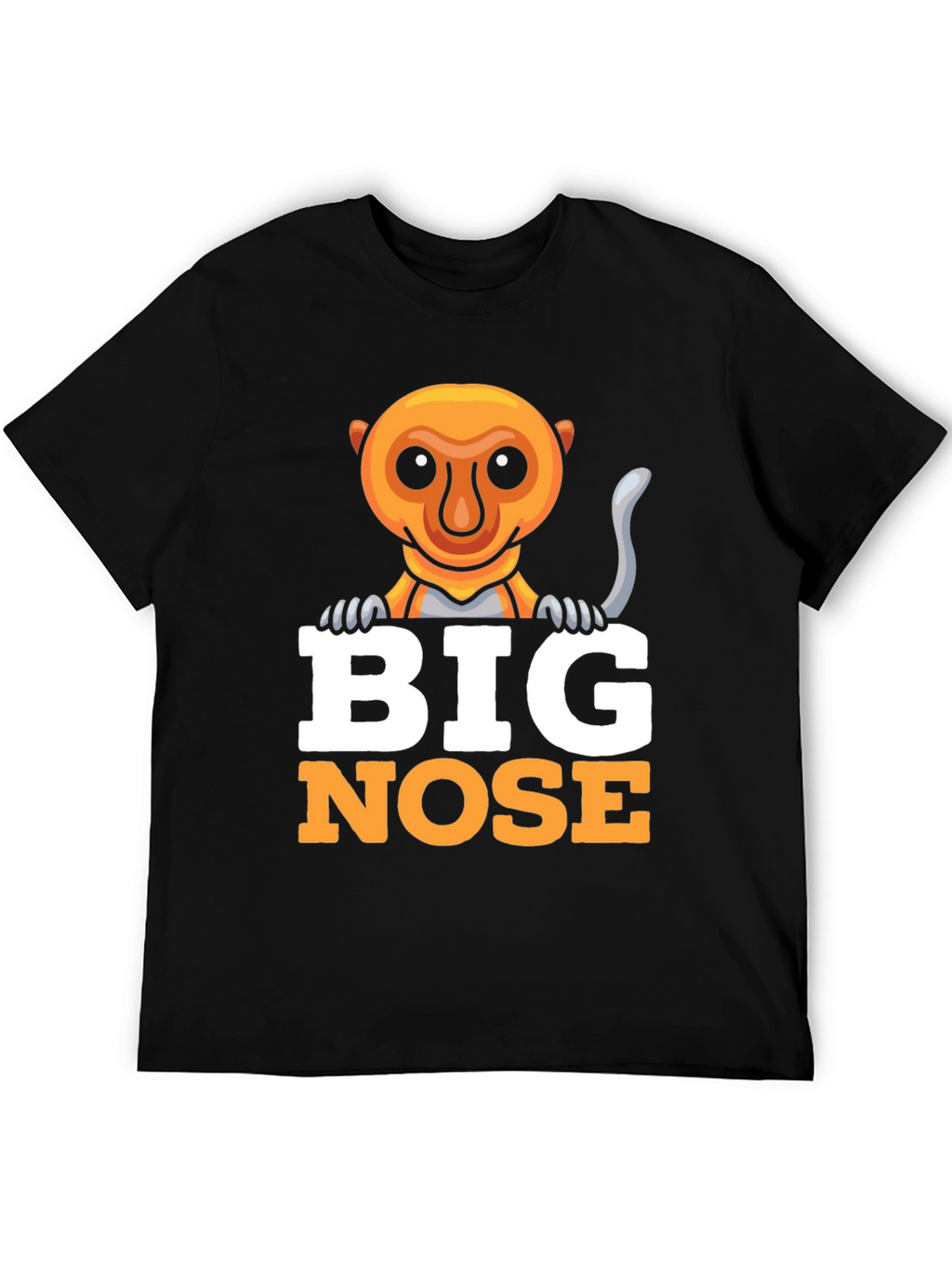 Big Nose Monkey Graphic Tee - Funny Animal T-Shirt
