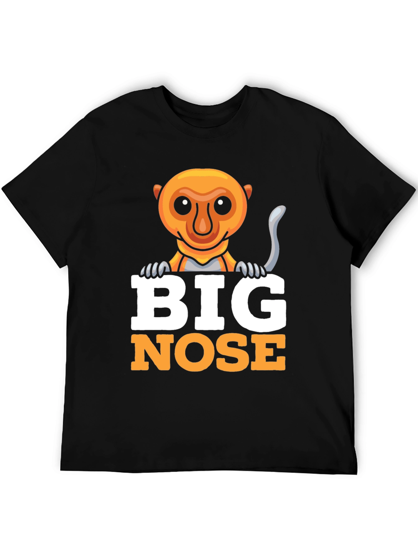 Big Nose Monkey Graphic Tee - Funny Animal T-Shirt