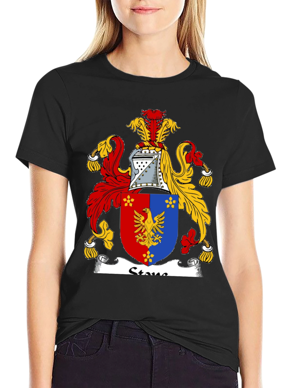 Family Crest Black T-Shirt