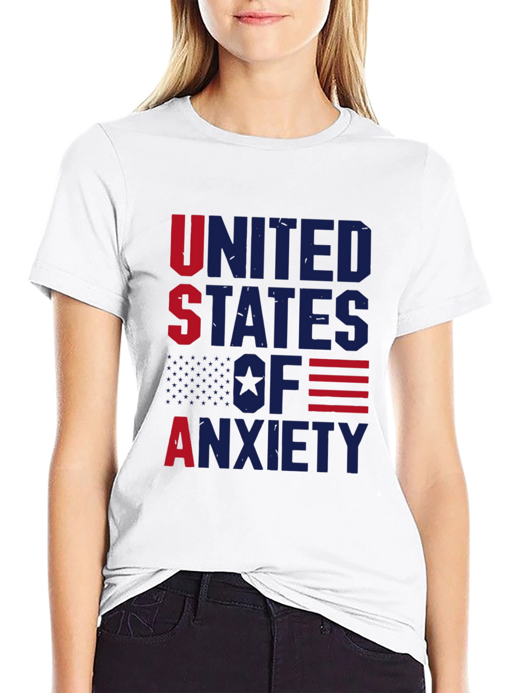 USA Anxiety Graphic T-Shirt