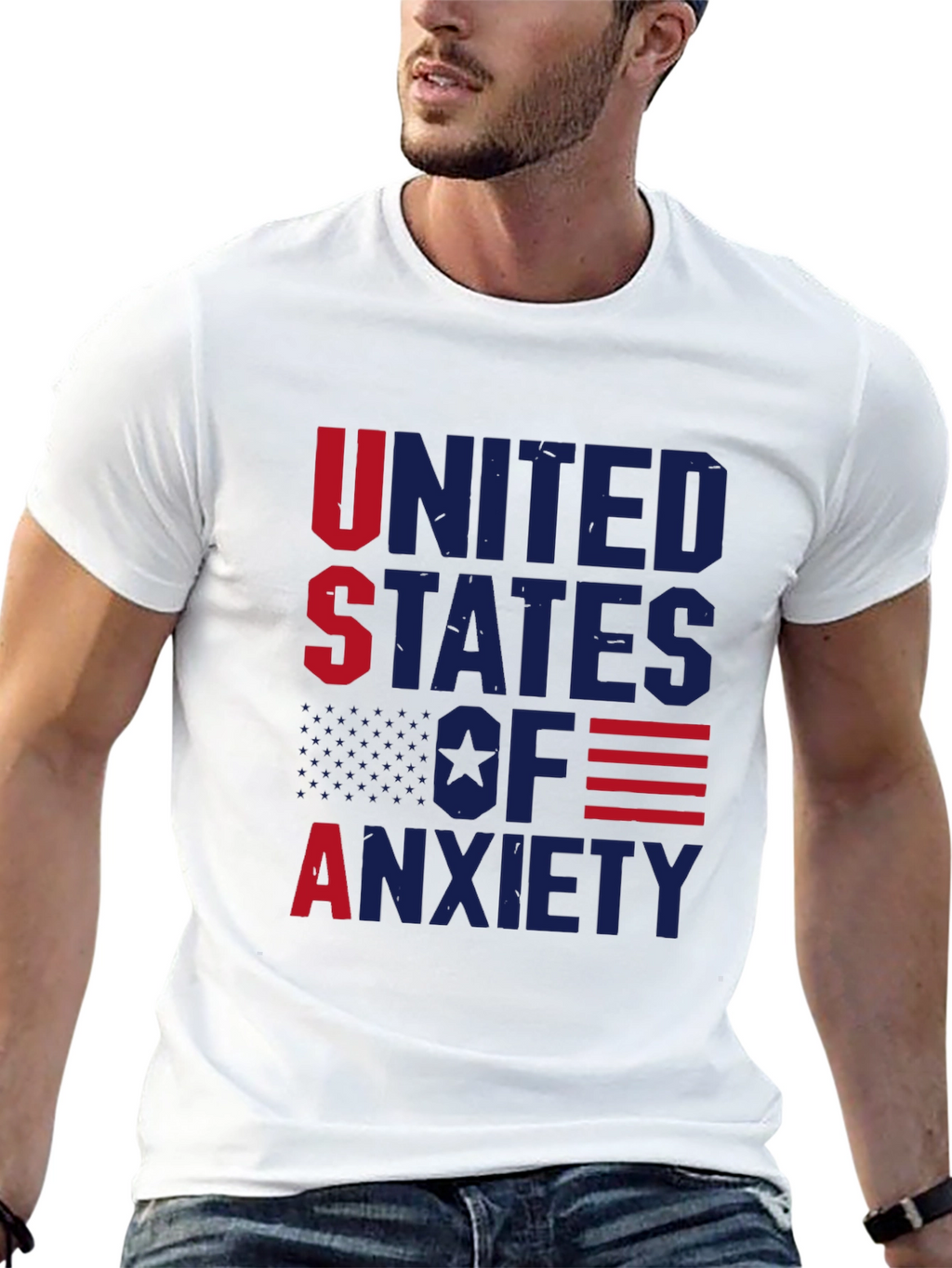 USA Anxiety Graphic T-Shirt