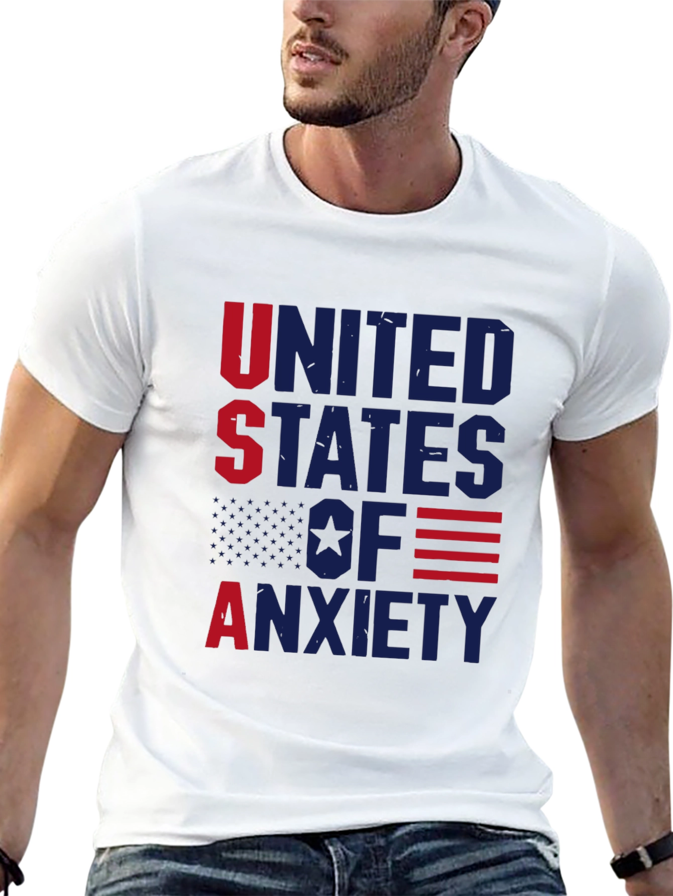 USA Anxiety Graphic T-Shirt