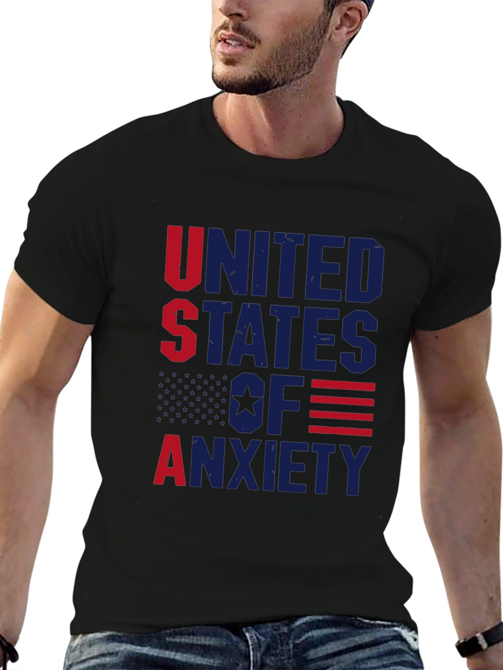 USA Anxiety Graphic T-Shirt