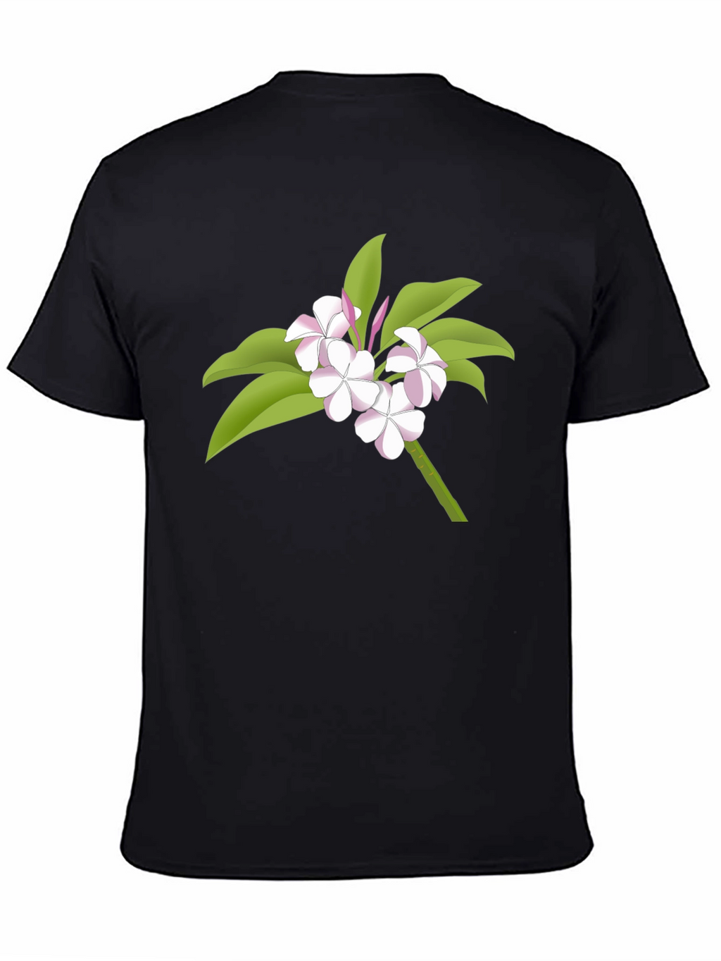 Floral Graphic Tee - Black Casual Wear