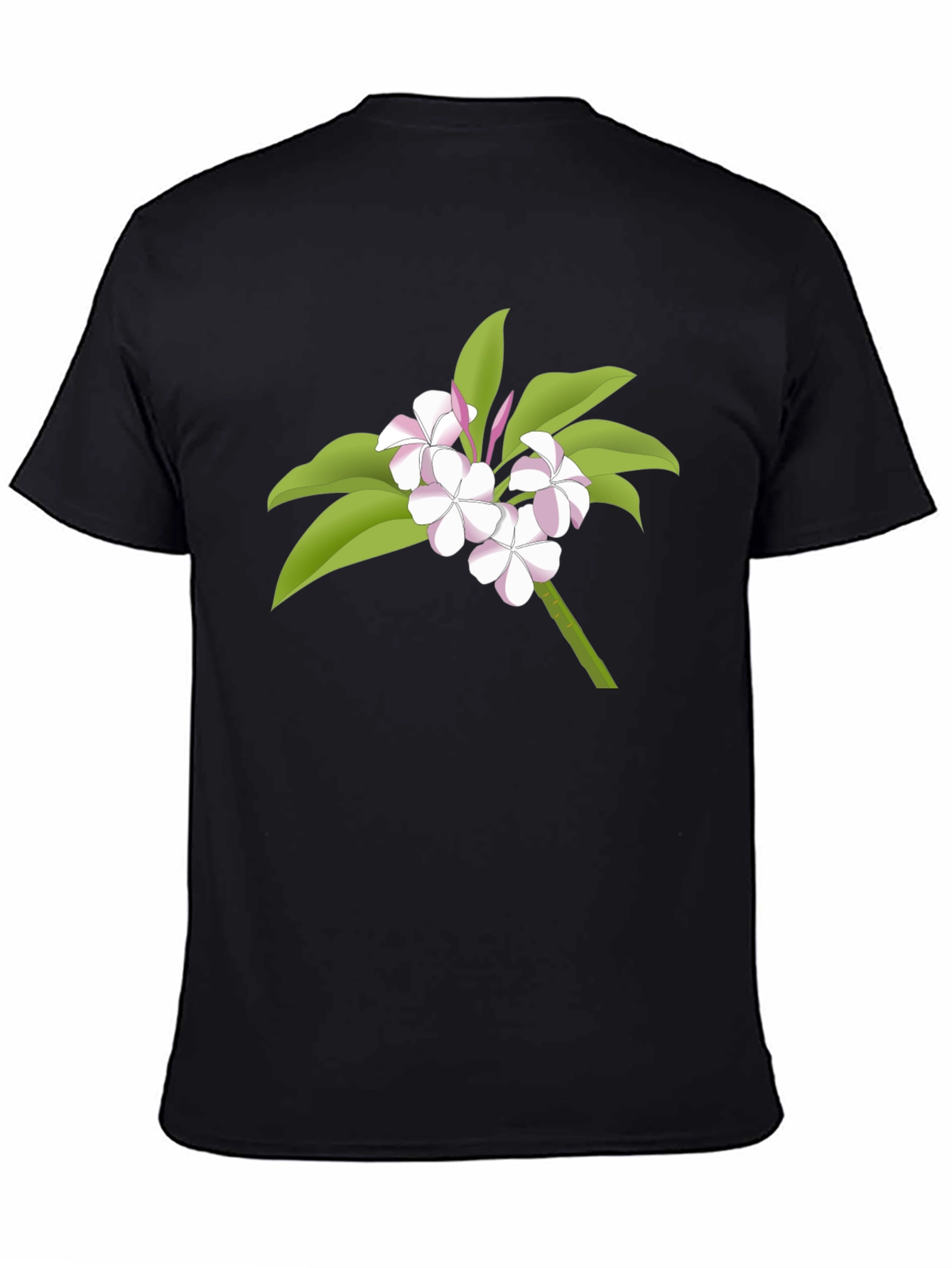 Floral Graphic Tee - Black Casual Wear