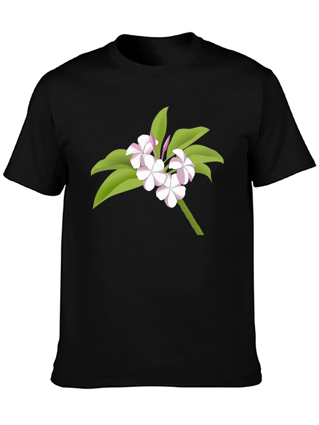 Floral Graphic Tee - Black Casual Wear