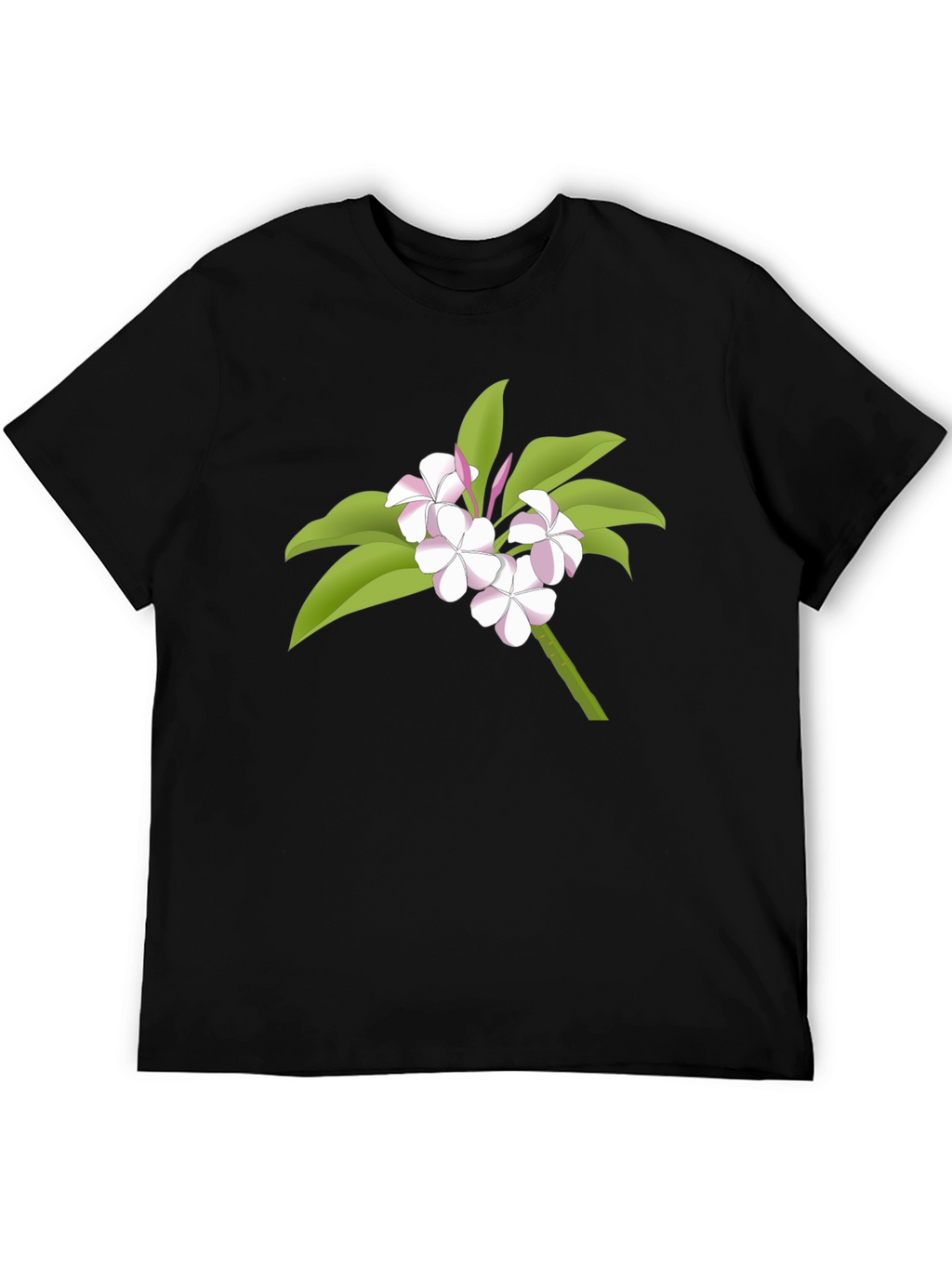Floral Graphic Tee - Black Casual Wear