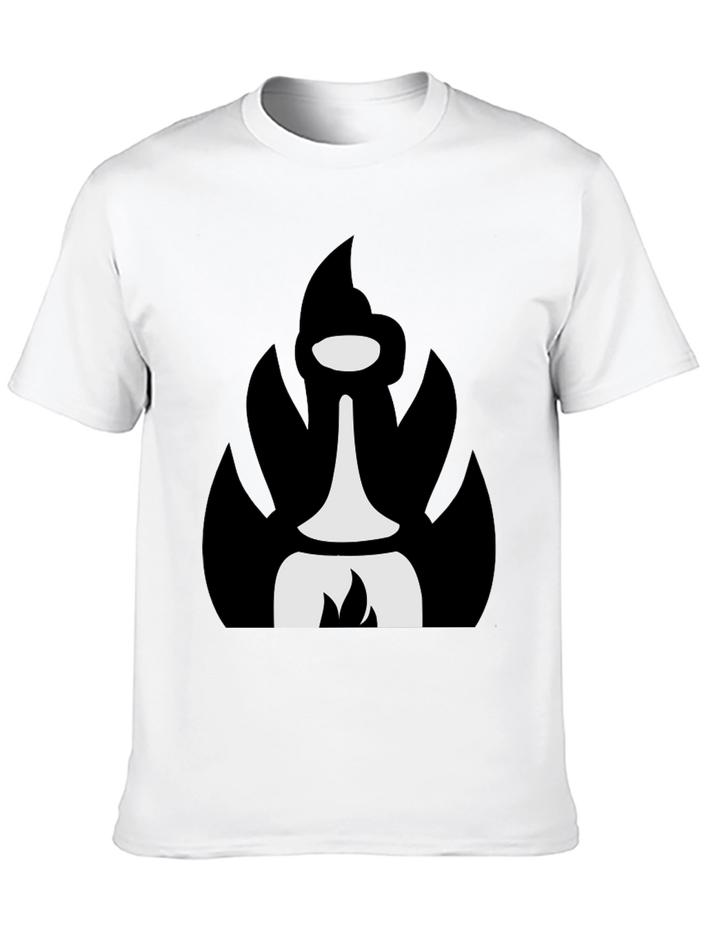 Abstract Black T-Shirt with Unique Graphic