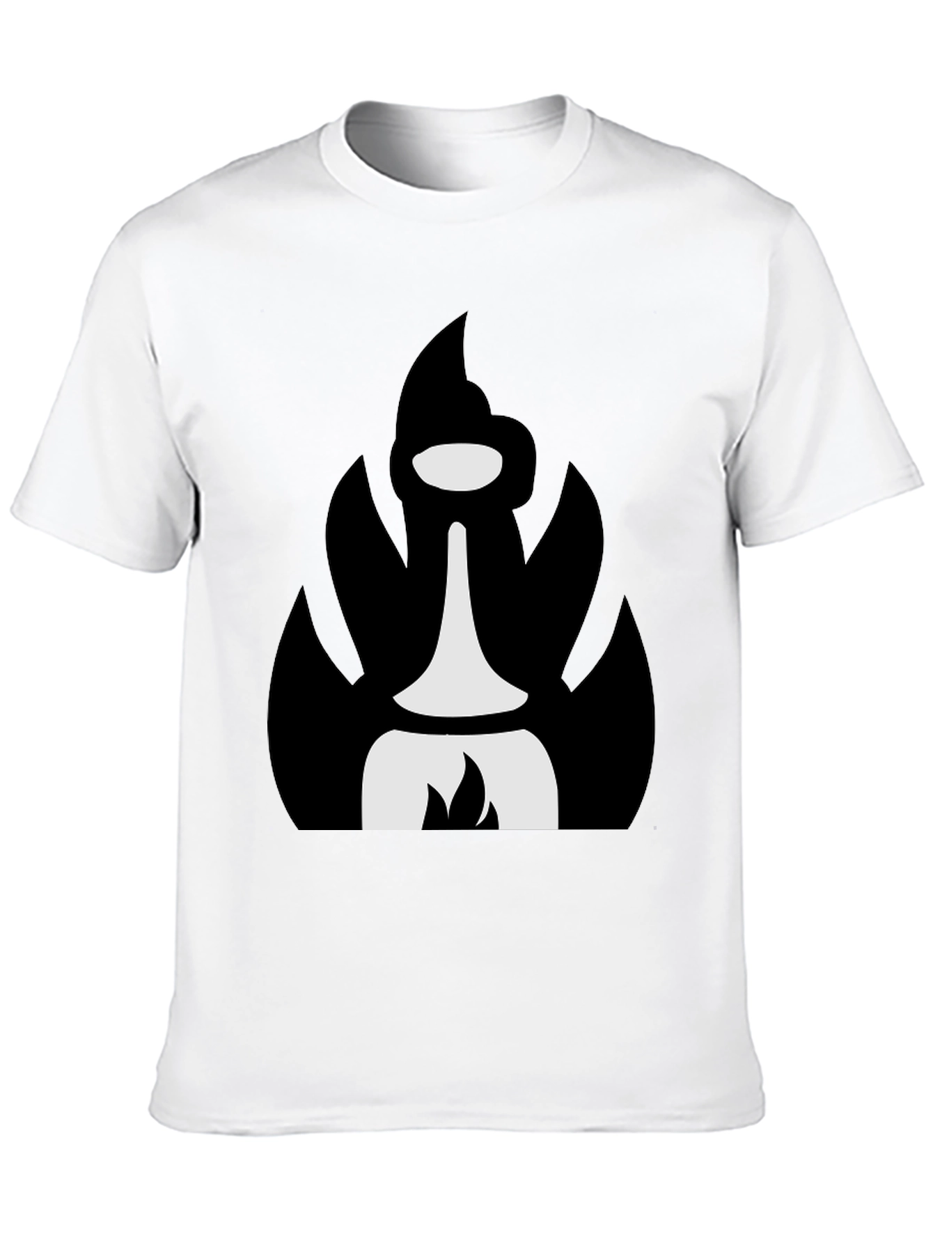 Abstract Black T-Shirt with Unique Graphic
