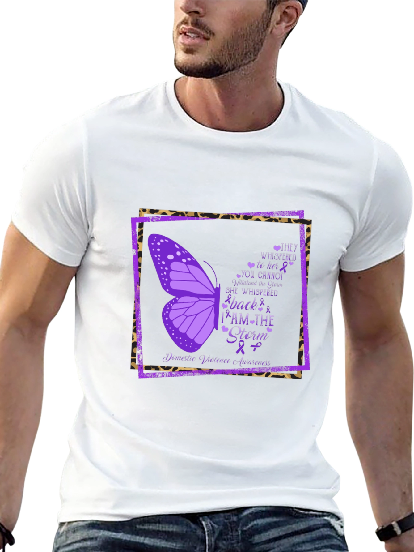 I Am The Storm Domestic Violence Awareness T-Shirt
