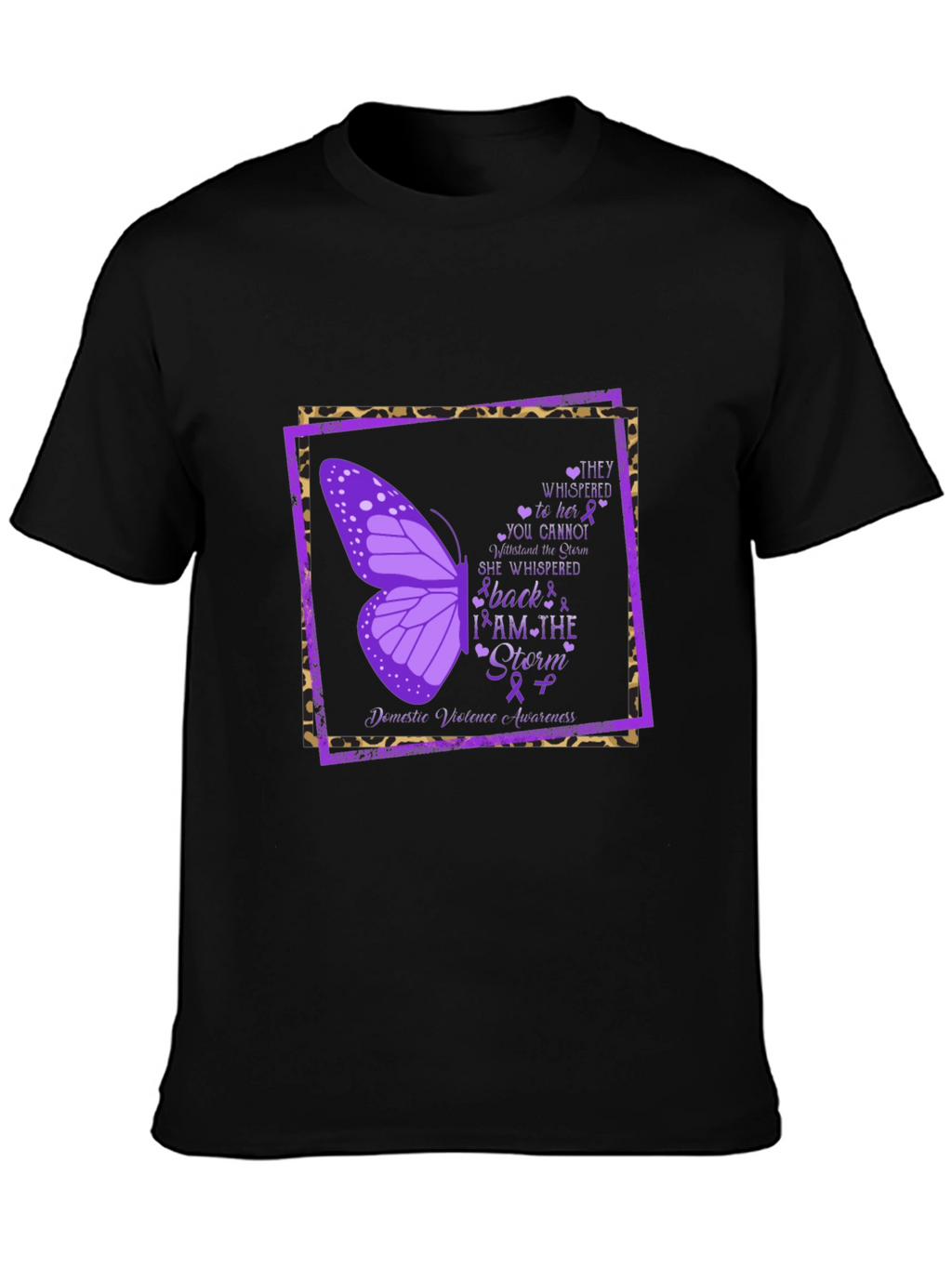 I Am The Storm Domestic Violence Awareness T-Shirt