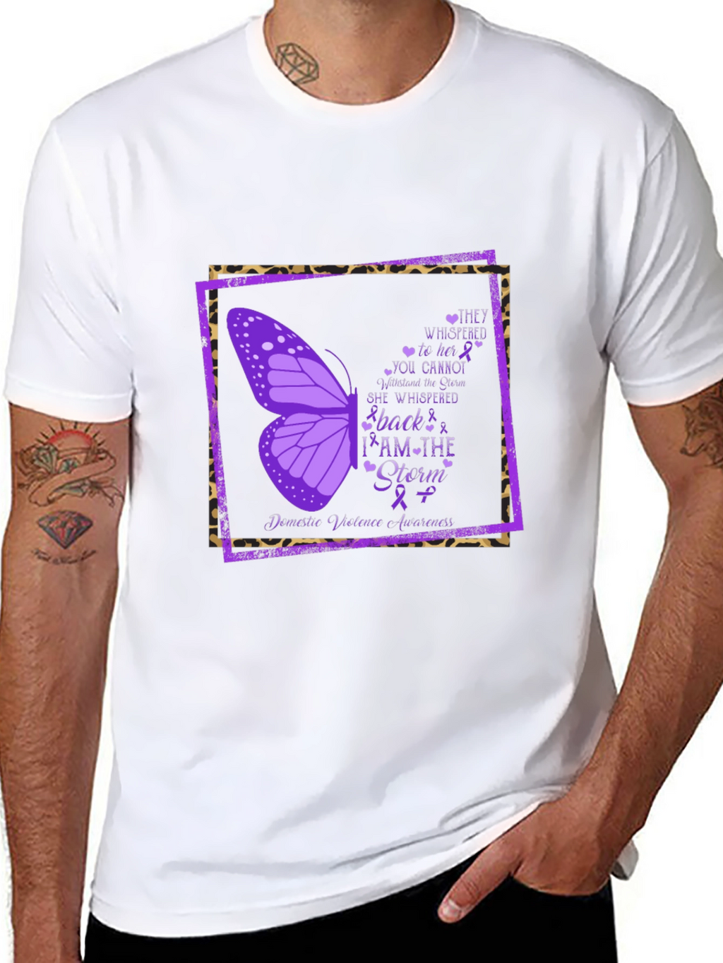 I Am The Storm Domestic Violence Awareness T-Shirt