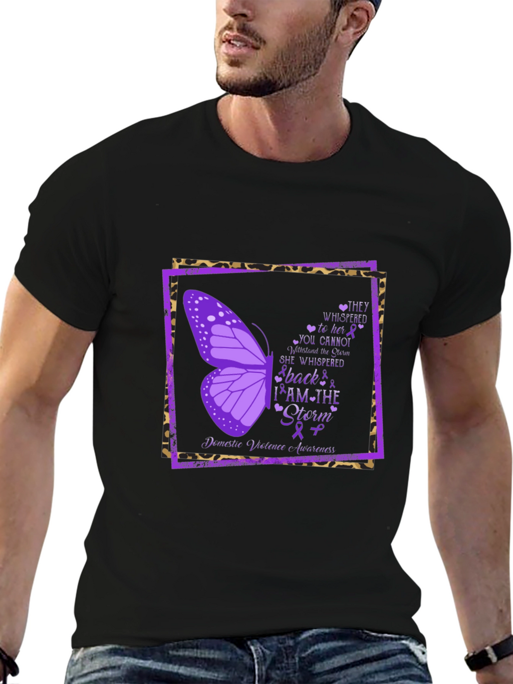 I Am The Storm Domestic Violence Awareness T-Shirt