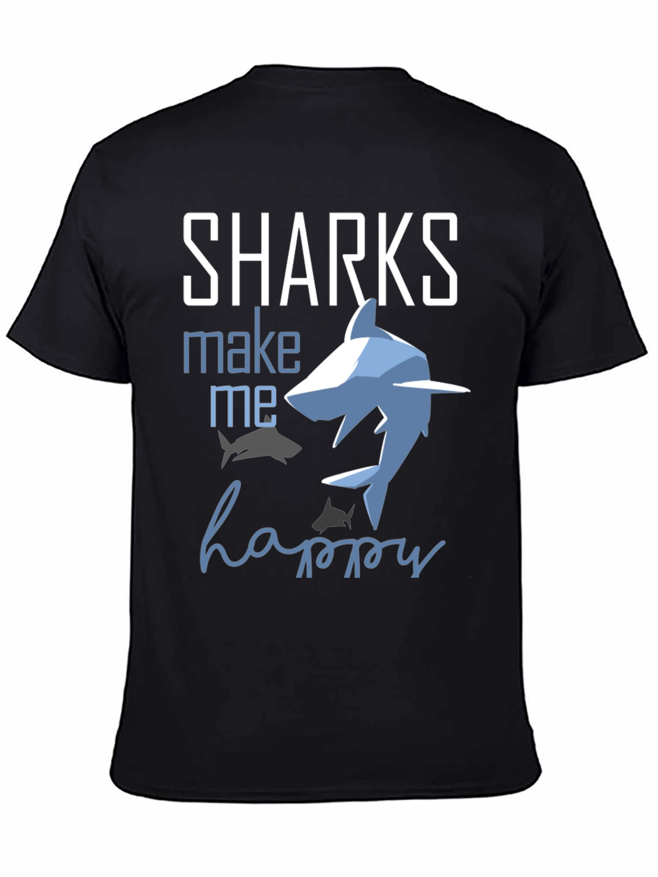 Sharks Make Me Happy Graphic Tee