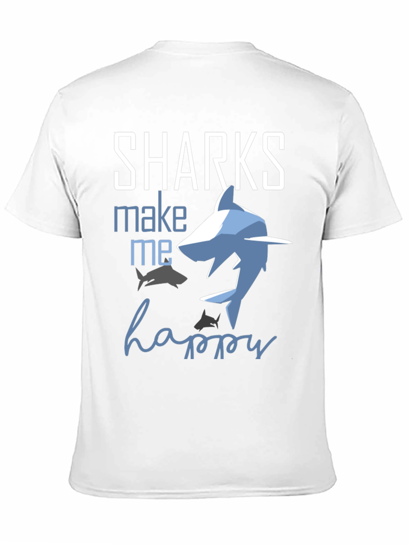 Sharks Make Me Happy Graphic Tee