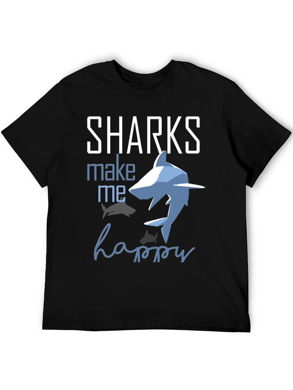 Sharks Make Me Happy Graphic Tee