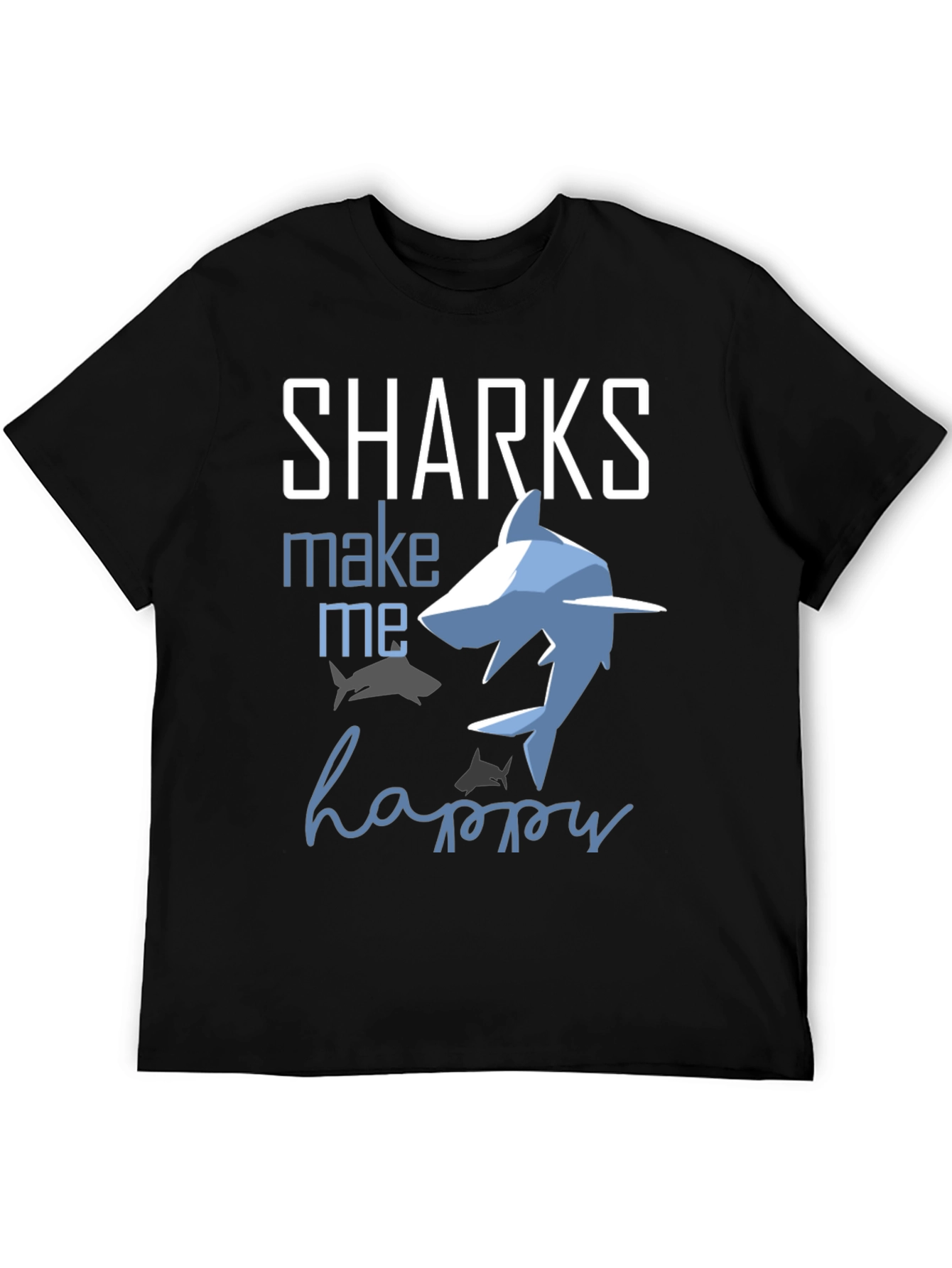 Sharks Make Me Happy Graphic Tee